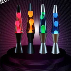 Ny ankomst Metal Base Wax Lamp Volcanic Lava Melt Night Lights Creative Decoration Jellyfish Light Dazzling Lava Lamps230y