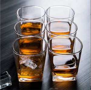 6Pic/Set Whisky Glass Bar Shot Glass Home Ving Glass Clear Beer Glass Hotel Juice Water Cup