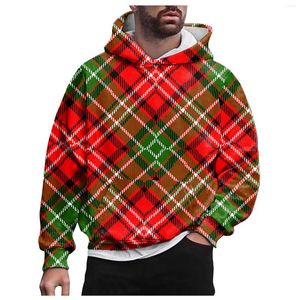 Hoodies masculinos impressão de pelúcia casaco quente lã camisola casual bolso outono inverno moletom com capuz topos 2024