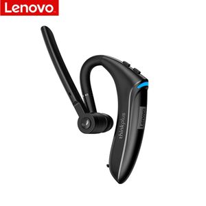Hörlurar Nya Lenovo BH4 Wireless Bluetooth Headset Ear Hook Business Unilateral Earpenones 180 Gratis spins HD Call Dual Microphone 130mAh