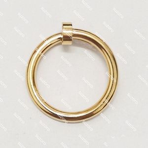 Band Rings 2023 Ring Woman Man Nail Love Stones Design Screw Jewelry Couple Lover Sier Gold With Bag Drop Delivery Ot9Na