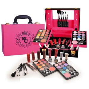 Conjunto de maquiagem profissional Conjunto de maquiagem Matte Shimmer Shimeshadow Paleta de batom lipgloss rímel rímel Kit de cosméticos lápis para mulheres