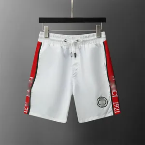 24ss verão masculino calções de banho quente verão secagem rápida calças de fitness casual marca luxo preto vermelho branco redshorts beachwear esporte ginásio shorts fy M-3XL007