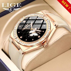 Watches Lige Women Smart Saat Kalp Hızı Kan Basıncı Kadın Sağlık Yönetimi Monitör Android IOS için Lady Smartwatch Sport Fitness