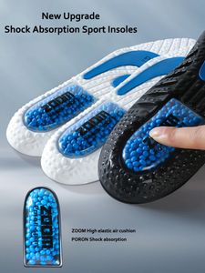 アップグレードスポーツショック吸収吸収インソールPUメモリフォーム通気性アーチサポート整形外科靴パッドメン女性ソール240108