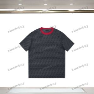 Xinxinbuy 2024 Men Designer Tee Tシャツローマダブルレター印刷