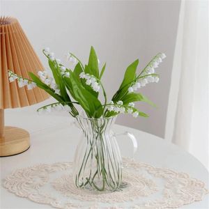 Decorative Flowers 1PC Lily Of The Valley Artificial Flower Bouquet DIY Fake Wedding Party Home Decor Valentines Imitation