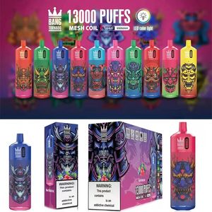 Original Bang Tornado 13000 Puff Einweg-E-Zigaretten Bang 13K Puff Vape Puff 0 % 2 % 3 % 5 % Pod-Geräte wiederaufladbarer Akku 650 mAh 23 ml vorgefüllte Kartusche Bang 12000