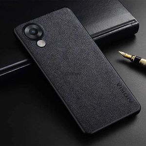 Mobiltelefonfodral lyxtelefonfodral för Oppo A17K Slim Premium Pu Leather Coque Business Style Cover för Oppo A17K A17 A 17KL240105