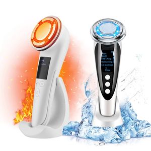 EMS-Massagegerät Hautpflege Vline Facelifting Straffung Doppelkinnentferner Beauty IPL Pulse Cooling Cleaner 240106