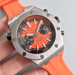 Luksusowy wielofunkcyjny projektant mężczyzn Watch Waterproof Waterproof Watch Luksusowy automatyczny ruch męski zegarek zegarek ze stali nierdzewnej Montre de Luxe