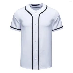 Men's Casual Shirts Fashion Shirt Cotton Baseball Sweatshirt Short Sleeve Jacket