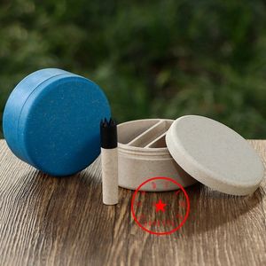 Latest Colorful Degradable Plastic Smoking Dugout Cigarette Storage Box Portable Dry Herb Tobacco Housing Holder Stash Case Catcher Taster Bat One Hitter Pipes DHL