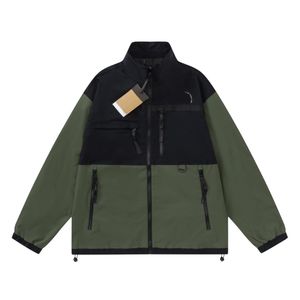 Designer high quality spring and autumn multi-pocket splicing windproof waterproof classic embroidery stormtrowel coat coat couples men and women the same