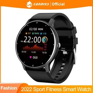 الساعات Canmixs Smart Watch 2022 New Lady Men Sport Litness Watch Watch Sleep Rate Monitor Watches Wathproof Forks for ios android