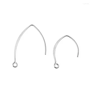 Studörhängen 50 st rostfritt stål Great Flat Ear Hook French Earring Hooks Wire Inställningar Bas för DIY -smycken