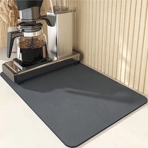 Tappetino per asciugare i piatti Tappetino di scarico per caffè super assorbente Stoviglie Drenante Tappeto ad asciugatura rapida Stoviglie da cucina Tovaglietta Bagno 240108