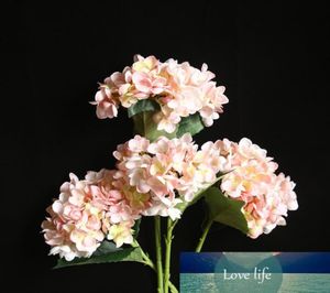 Konstgjorda blommor hortensia hem dekoration bröllop bukett blomma brud bukett väg bly silk falsk blommvägg julklapp1313459