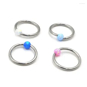 Brincos sofisticados de piercing de nariz, joias antialérgicas de 10 mm, azul real, rosa claro, autovestir-se, orelha