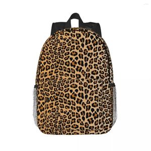 Mochila leopardo impressão mochilas adolescente bookbag moda crianças sacos de escola portátil mochila ombro grande capacidade
