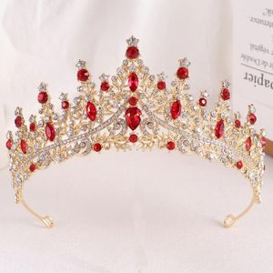 Hair Clips Fashion Rhinestone Glass Bridal Crown Tiara Wedding Accessories Party Holiday Birthday Fit For Girls