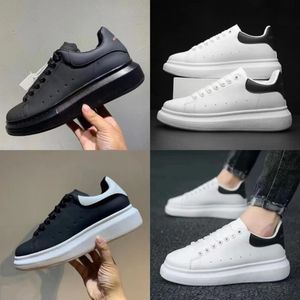 Lyxmärke äkta läder kvinnor plattform casual sneakers höst mode sport vulkaniserade män skor par skorskor skor 35-45size