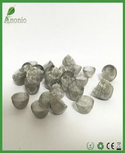 500 peças 60 malha 12mm diâmetro redondo 8mm altura telas prateadas em forma de tigela formato de cúpula malha para fumaça filtro de tela de tubo de gás 4664904