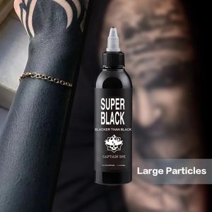 Captainink Tattoo Ink 30 ml 1 oz Super Black for Human Body Professional High Quality Official Paint on Cartridge Needle 240108