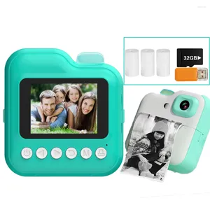 Digital Cameras Kids Instant Camera Printing Wireless Bluetooth Inkless Po Lable Print Children Gifts.