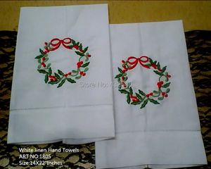 Fashion Unisex Hantkerchiefs 12pcs/lot 14x22white vintage Holiday Handkerchief刺繍フローラルハンキーズ240108