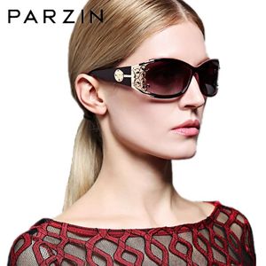 Sunglasses Parzin Sunglasses Women Brand Designer Vintage Polarized Ladies Sun Glasses Hollow Lace Female Driving Goggles Shades