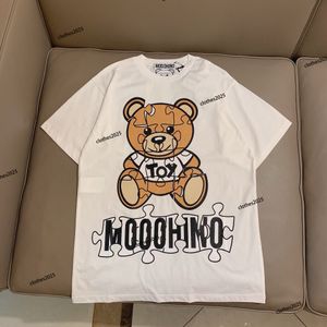 24 Kids Summer T-shirts Designer Tees Boy Girl women men Fashion Bear Letters Mosaic Printed Tops Children Casual Trendy Tshirts more Colors Luxury tops high quality