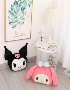 Nuovo Kuromi Melody Kawaii peluche Cuscino decorativo abbracci Anime giocattoli di peluche Regali squisiti per le ragazze282T9645554