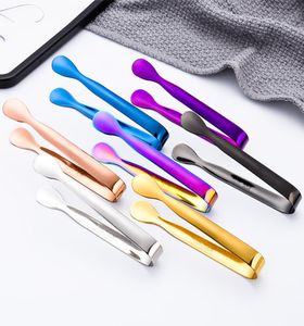 Multicolore Sugar Tongs Kitchen Tools Thicken Durable Stainless Steel Mini Serving Appetizers Ice Tong Tea Party Coffee Bar Smooth6950303