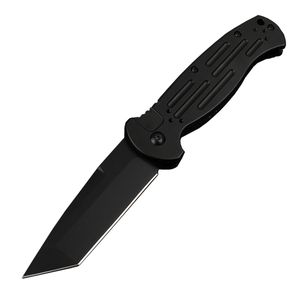 Neuankömmling BM9052 AFO II Automatik-Klappmesser, 154 cm, schwarz/weiß, Titanbeschichtung, Tanto-Klinge, 6061-T6-Griff, EDC-Taschenmesser mit Nylontasche