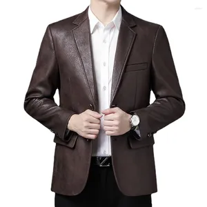 Men's Jackets 2024 Leather Skin Suit Autumn High Quality Large Size Artificial Jacket/Business Windproof Jacket S-4XL