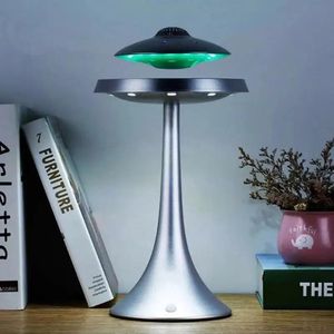 Högtalare djyg ufo magnetiska levitation bluetooth stereo trådlös laddning ufo liv trådlöst bluetooth högtalare modlampa