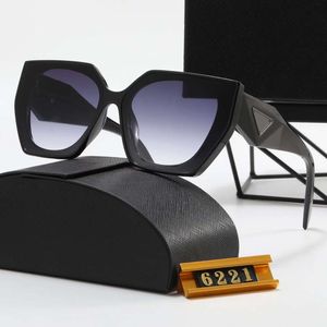 Designer de luxo moda prads óculos de sol clássico óculos óculos de sol praia para homens mulheres ao ar livre sunglasse 6221