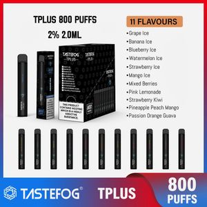 Hot Sell TasteFog Tplus 800 puffs engångsvape mini Vape Pen TPD/UKCA/CE Certifaction