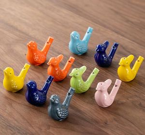 Ceramics Water Bird Whistle Colourful Birds Shape Whistles Party Festival Children Cartoon Gift Home Decoration Ornaments