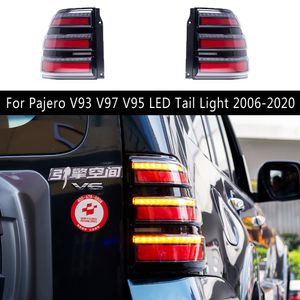 Mitsubishi Pajero V93 V97 V95 LED Tail Light 06-20 Car Accessoriesダイナミックストリーマーターンシグナルのブレーキリバースランニングテールランニングアセンブリ