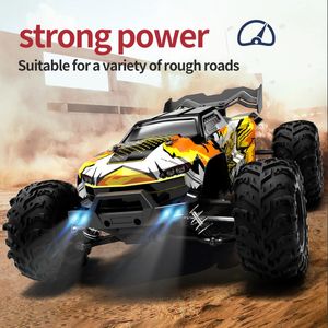 1 16 70 kmh lub 50 kmh 4WD RC samochód z pilotem LED Sight Prędkość Drift Monster Truck dla dzieci vs WLTOYS 144001 Toys 240106