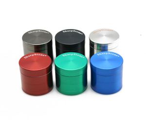 40mm 50mm 55mm 63mm 4 Layers Tobacco Grinder Metal SharpStone Grinders Hand Muller Pepper Grinder Smoking Accessories CCA12268 30p1739724