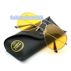 Hot Selling Yellow 3025 Billiga solglasögon nattkörningsglasögon nattvisionsglasögon för män och kvinnor