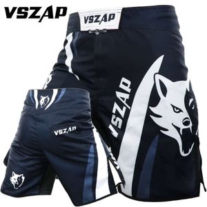 Vszap Sports e Fiess Shorts Calça de Treinamento MMA Muay Thai Fighting Sanda Fight Muscle Masculino Jiu Jitsu Correndo