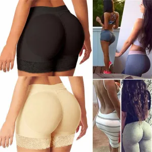 Women Padded Pants Underwear Butt Lifter Bum Hip Enhancer Body Shapers Shapewear Flat Angle Pants Full Buttocks False