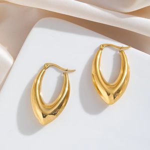 Earrings Designer For Women18K Gold Plated U-shaped Drop Irregular Stud Earrings With Box To Party Weddings Jewelry Gift