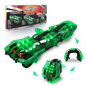 Telecomando per auto LED RC per bambini Snake Stunt 360° Roll Toys 240106