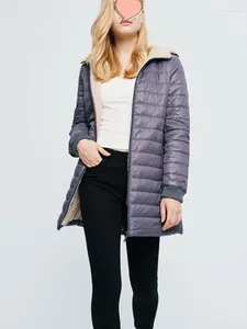 Trench da donna Giacca Pane Abbigliamento Cotone Inverno Media lunghezza Plus Pile con cappuccio Parka Abbigliamento donna Giacche