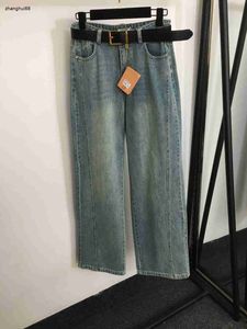 Дизайнерские женские джинсы, брендовая одежда, женский качественный ремень с высокой талией, прямые брюки, модные брюки для отдыха, 8 января